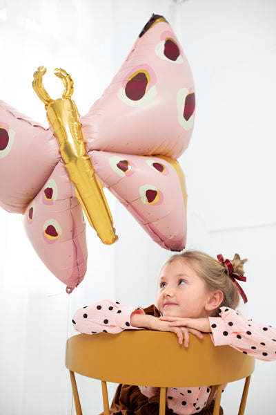 Globo Foil "Mariposa Rosa" XL