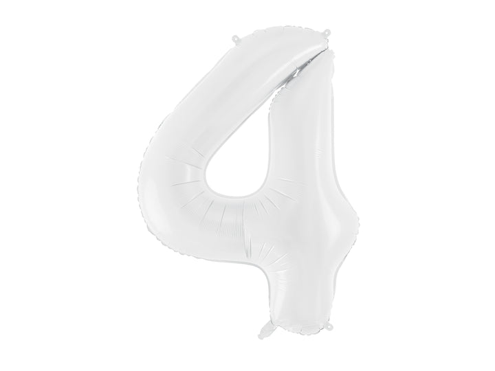 Globo Foil XL Número Blanco 86cm(34")0-9