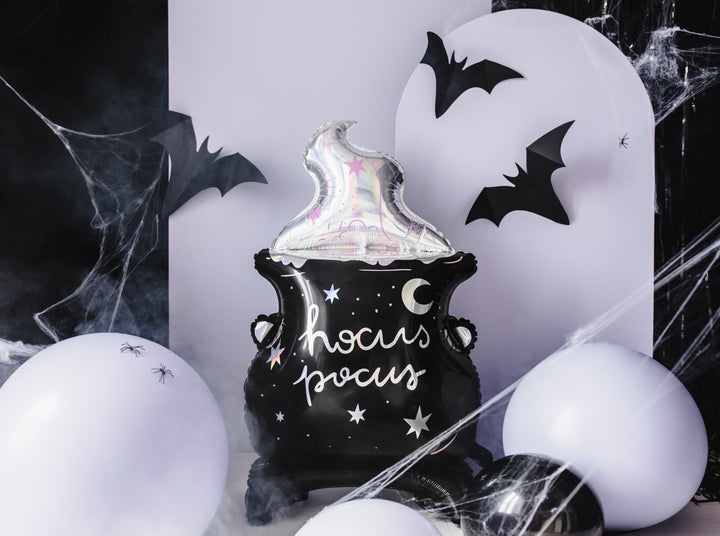 Globo Aluminio de suelo Caldero de Bruja "Hocus Pocus"