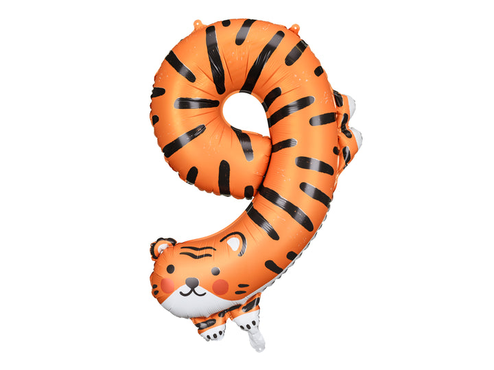 Globo Foil Número 9 "Tigre"