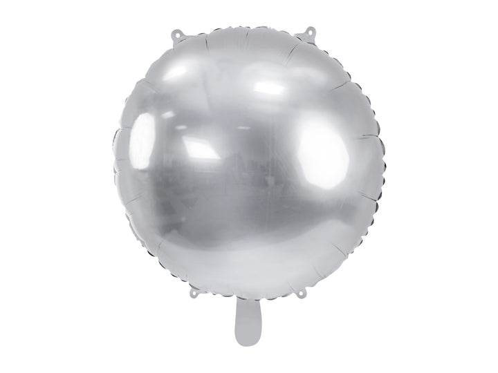 Globo Foil Redondo Plata 45cm