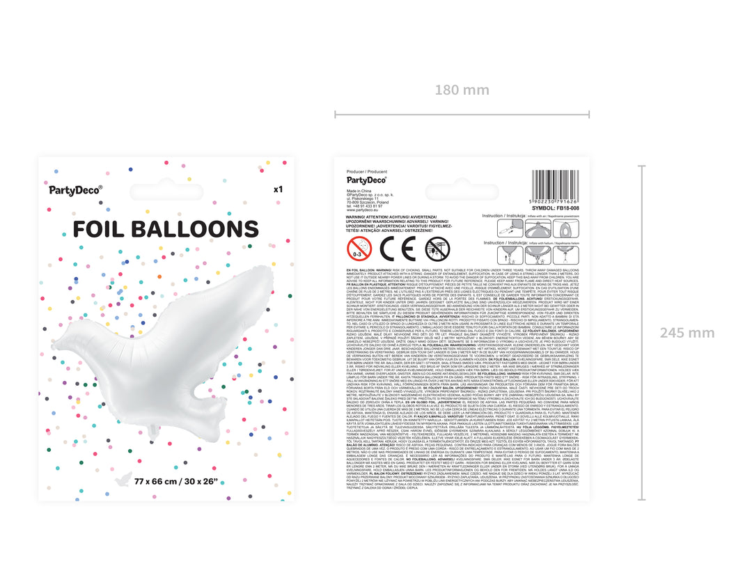 Globo Foil "Paloma Blanca"