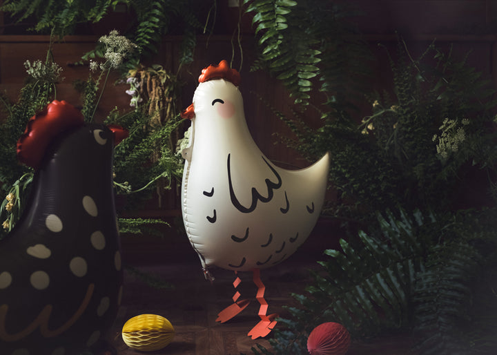 Globo foil de pie Gallina Blanca