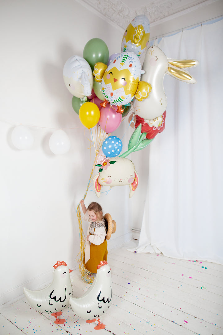 Globo foil de pie Gallina Blanca