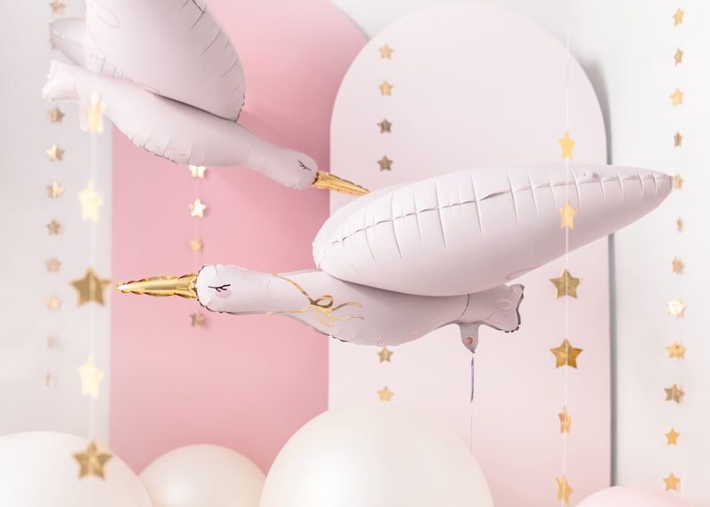 Globo Foil "Cigüeña rosa"