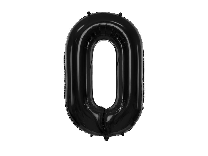 Globo Foil Número 0 "Negro" 86 cm