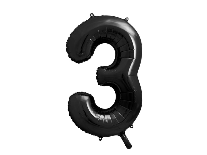 Globo Foil Número 0-9 "Negro" 86 cm