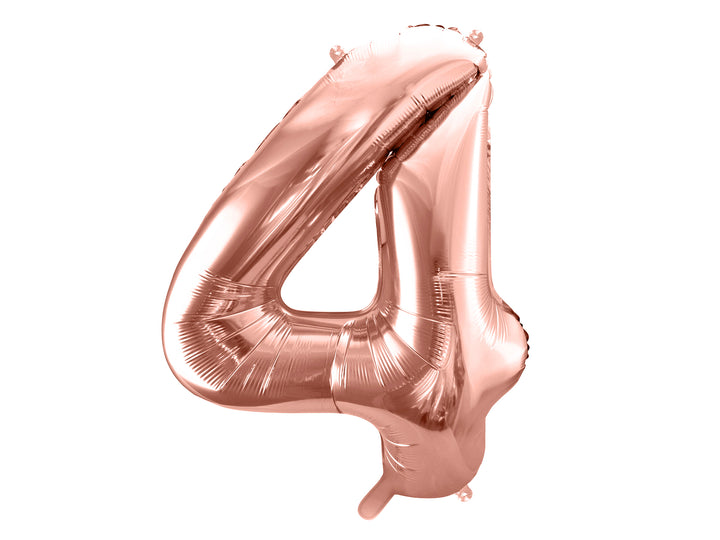 Globo Foil XL Nùmero Oro Rosa 86cm (34")0-9