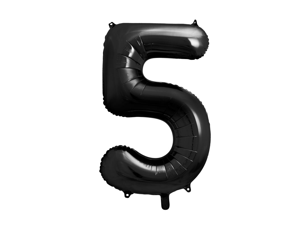 Globo Foil Número 0-9 "Negro" 86 cm