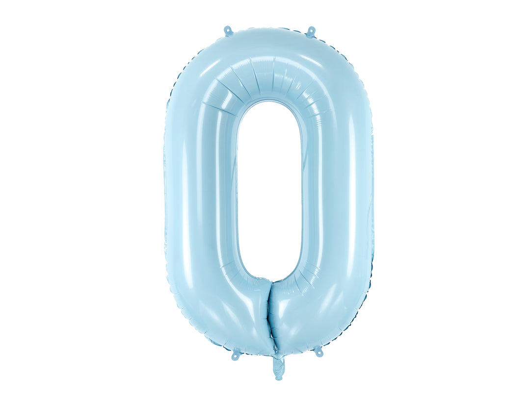 Globo Foil Número XL Azul Celeste 86cm (34")0-9