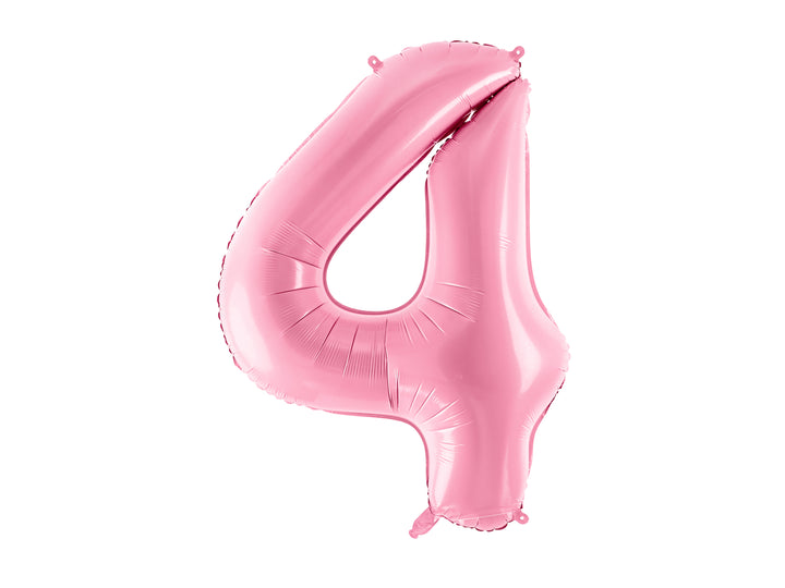 Globo Foil Número XL Rosa Pastel Brillo 86cm (34")0-9