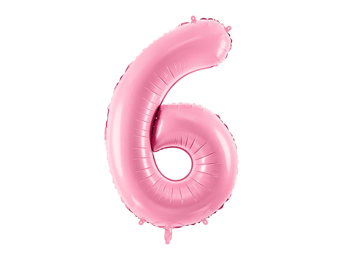 Globo Foil Número XL Rosa Pastel Brillo 86cm (34")0-9