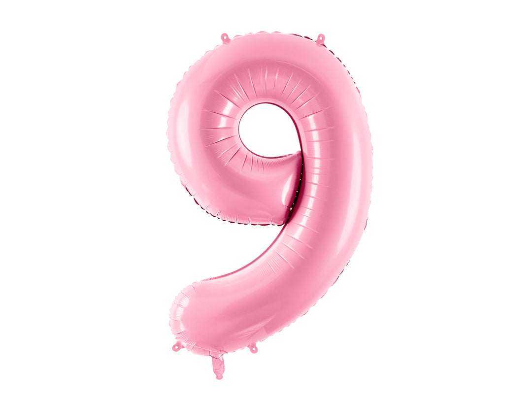Globo Foil Número XL Rosa Pastel Brillo 86cm (34")0-9