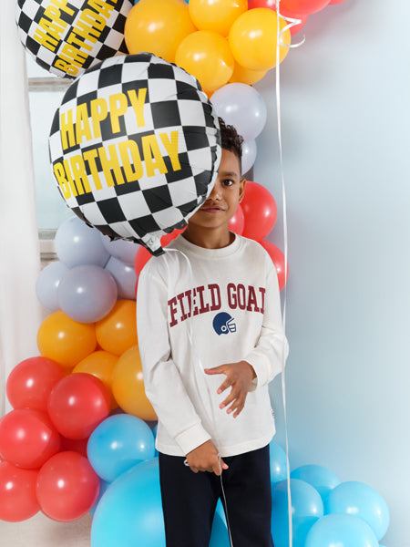 Globo Foil "Carrera de Coches" Happy Birthday