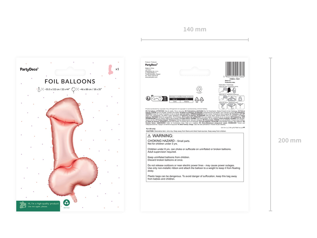 Globo "Pennis Rosegold" XL