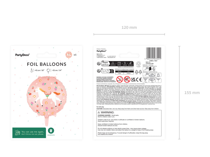 Globo Foil "Spring Pony"45 cm