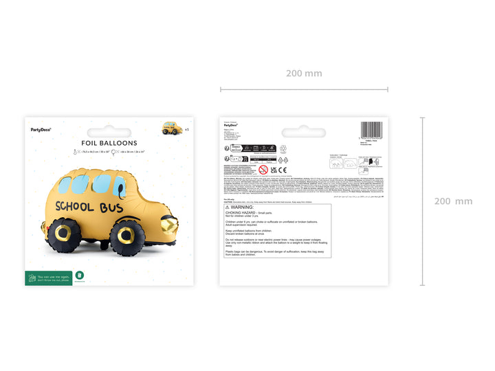 Globo Foil standing "School Bus"