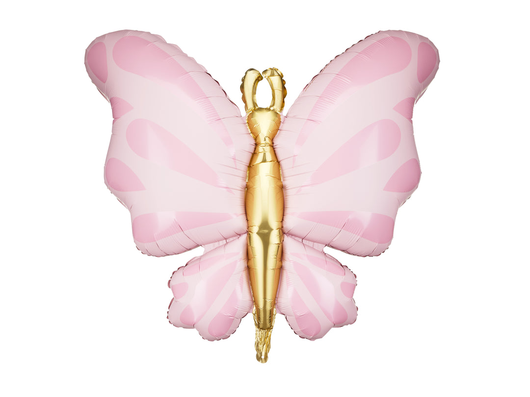 Globo Foil XL Mariposa Rosa Pastel