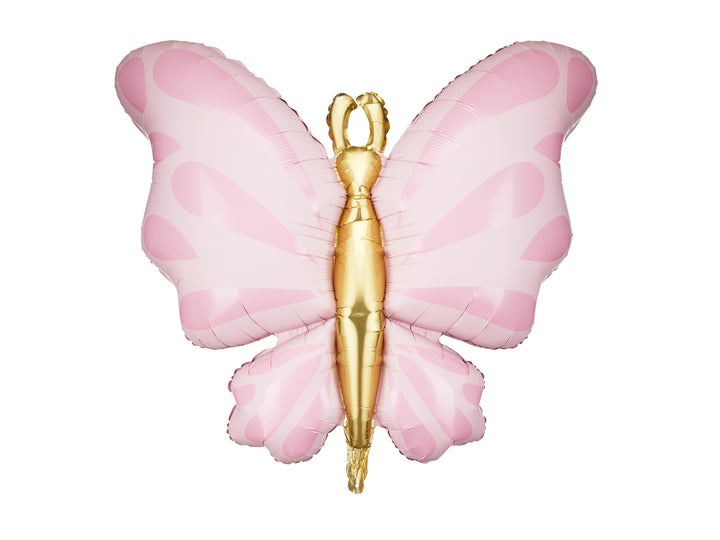 Globo Foil XL Mariposa Rosa Pastel