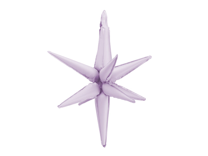Globo foil Estrella Lila mate 3D 70cm