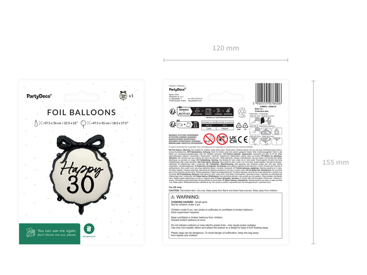 Globo Foil "Happy 30"