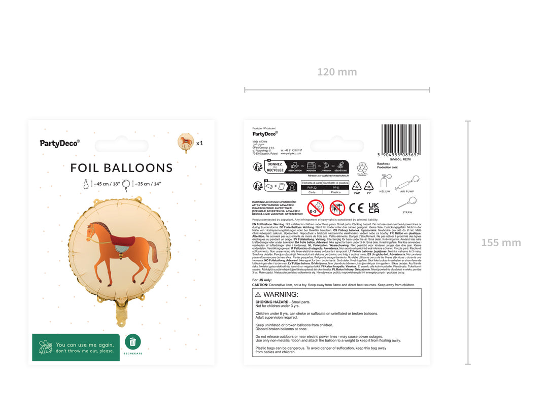 Globo Foil "De Caballo"