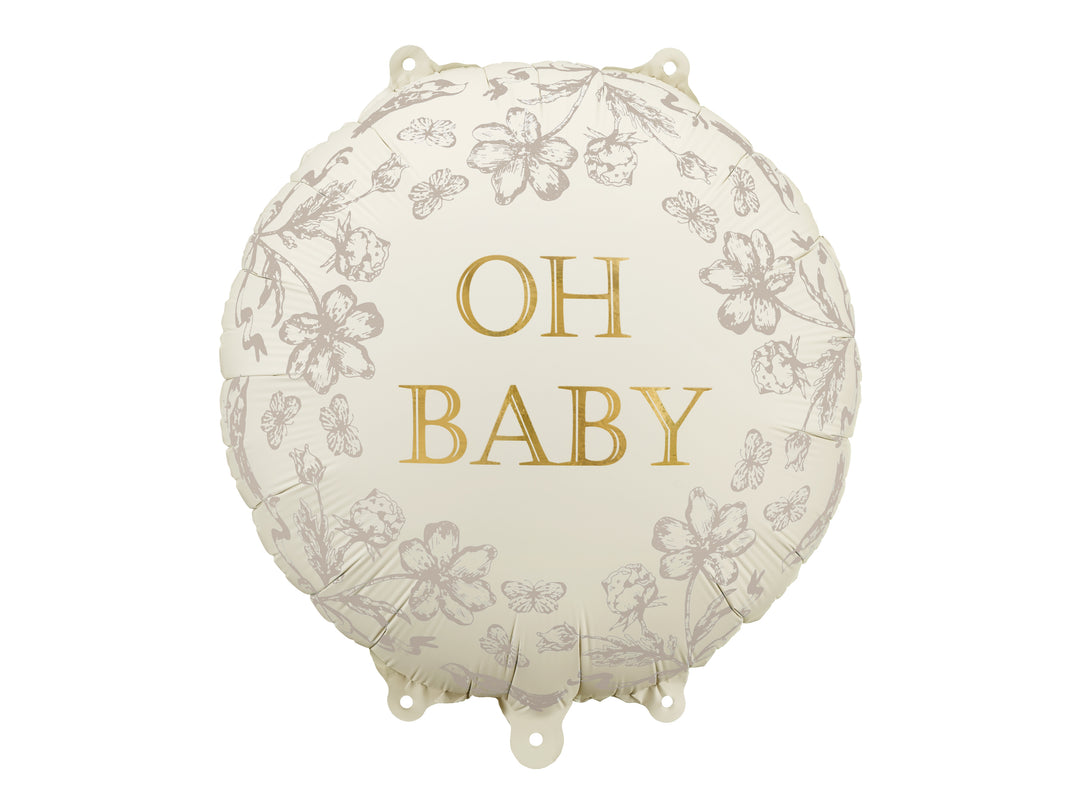 Globo Foil redondo "Oh baby"
