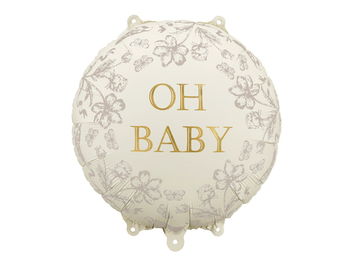 Globo Foil redondo "Oh baby"