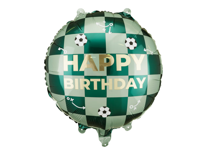 Globo Foil Fútbol Happy Birthday 18"