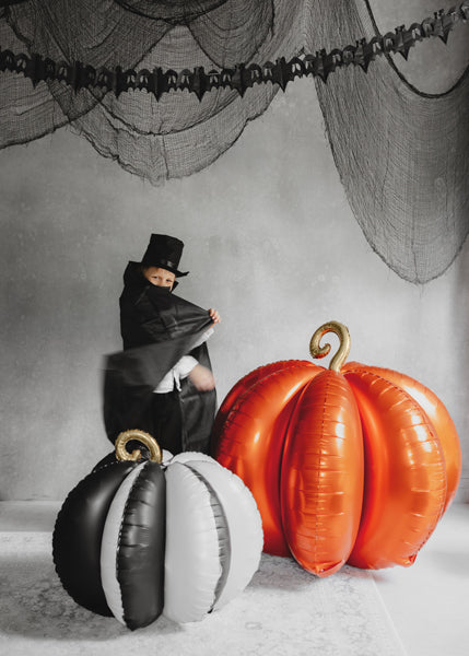 Globo Foil de pie Calabaza Gigante 3D Naranja 90x90cm