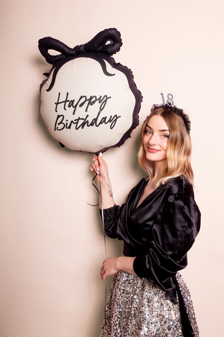 Globo Happy Birthday Lazo 47.5 x 45cm