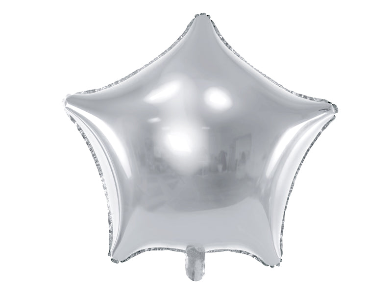 Globo Foil Estrella Personalizado Vinilo Blanco