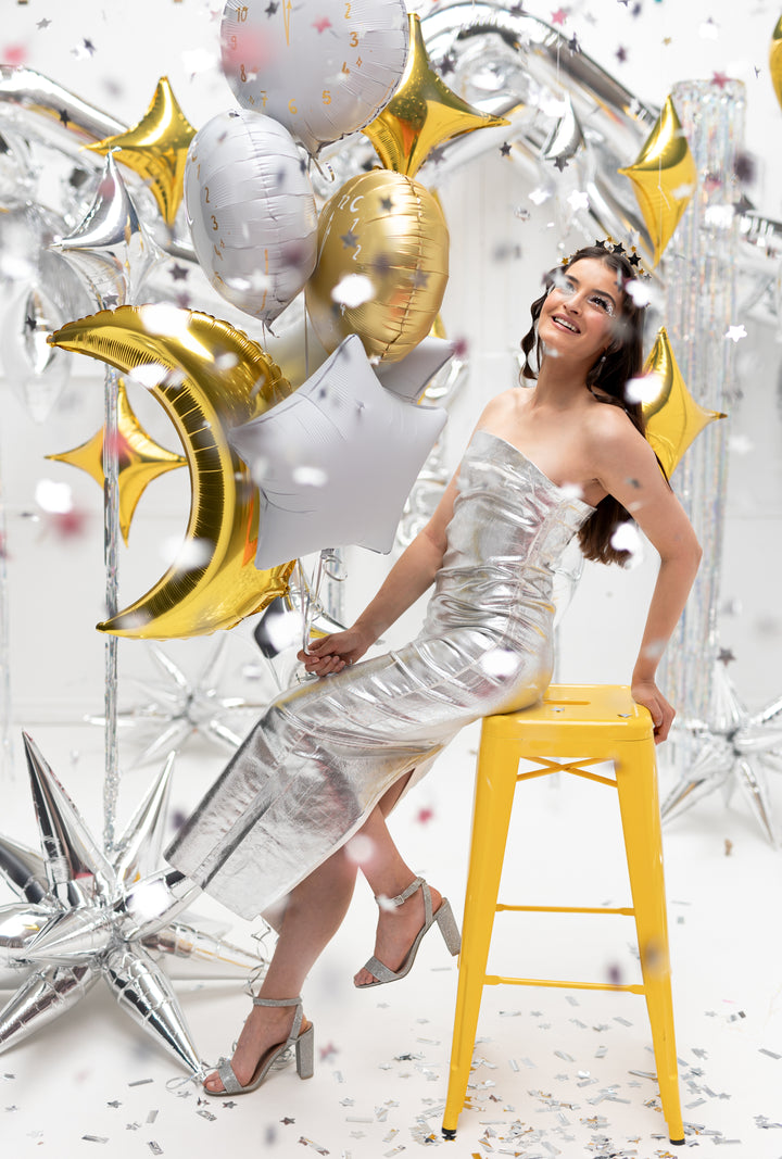 Globo Foil "Estrella blanca" 48 cm