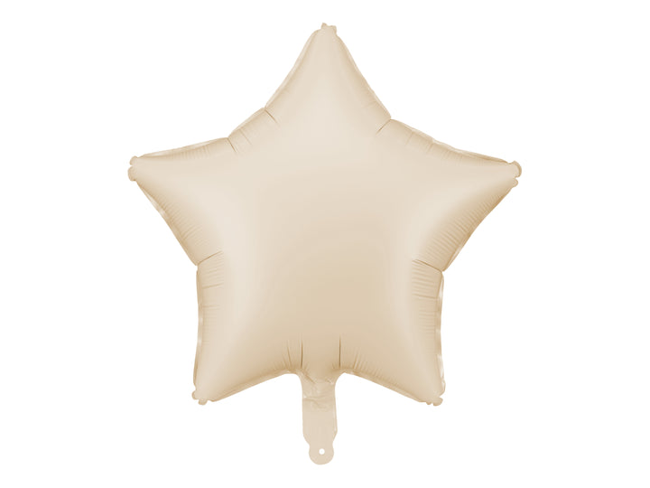 Globo Foil "Estrella crema mate" 48 cm