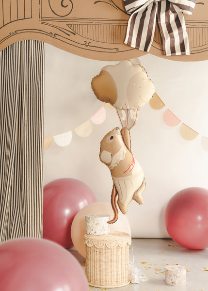 Globo foil Ratón con globos 44x104 cm