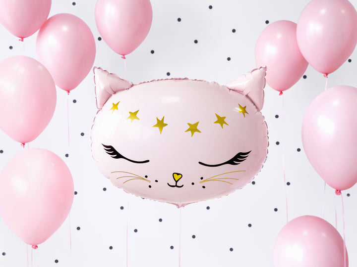 Globo Foil "Cara gatita rosa"