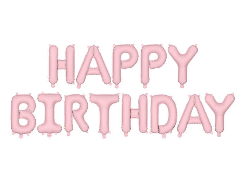 Globo Foil Letras XL Happy Birthday