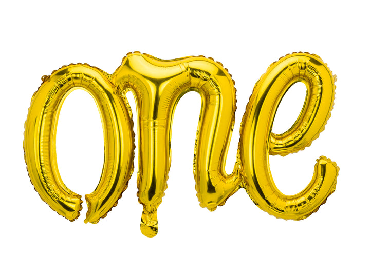 Globo Foil Letras XL ONE Dorado