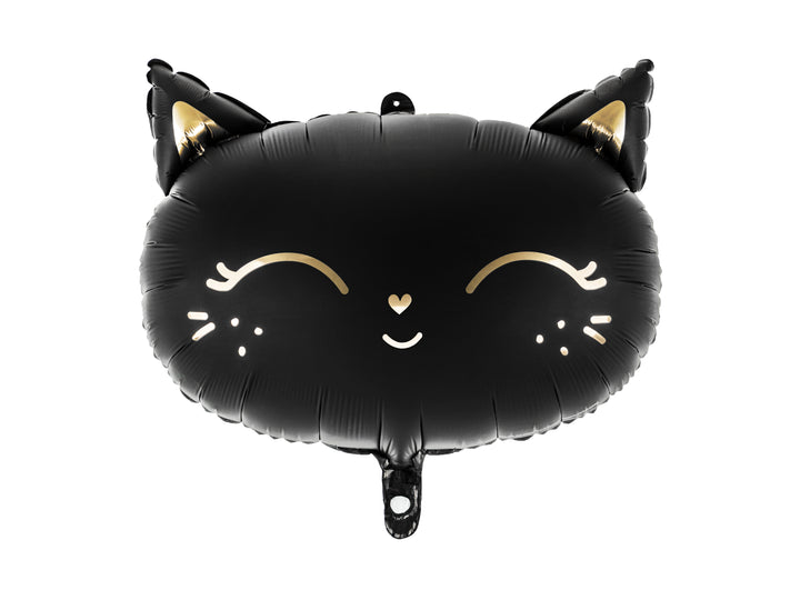 Globo Foil "Cara gatito negro"