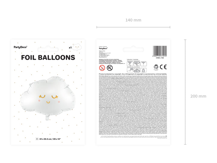 Globo Foil "Nube feliz"