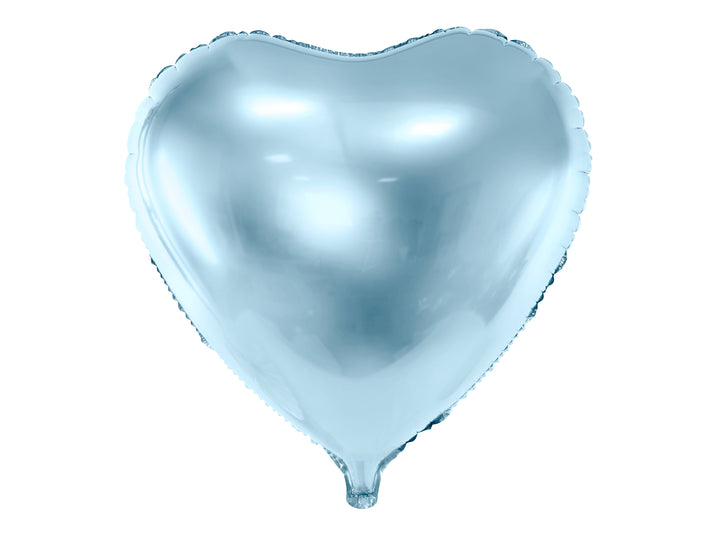 Globo Foil Corazón Azul Metalizado 45cm