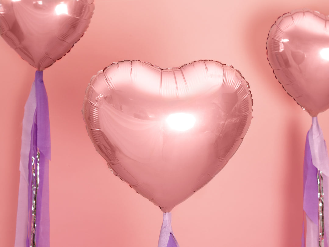 Globo foil Corazón Oro Rosa Metalizado 45cm