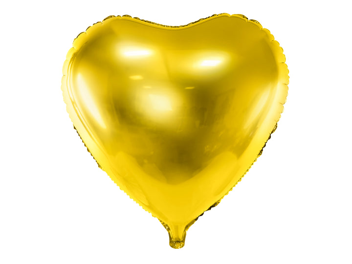 Globo Foil Corazón Dorado metalizado 45cm