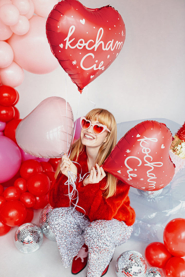Globo Foil "Corazón rosa" 45 cm