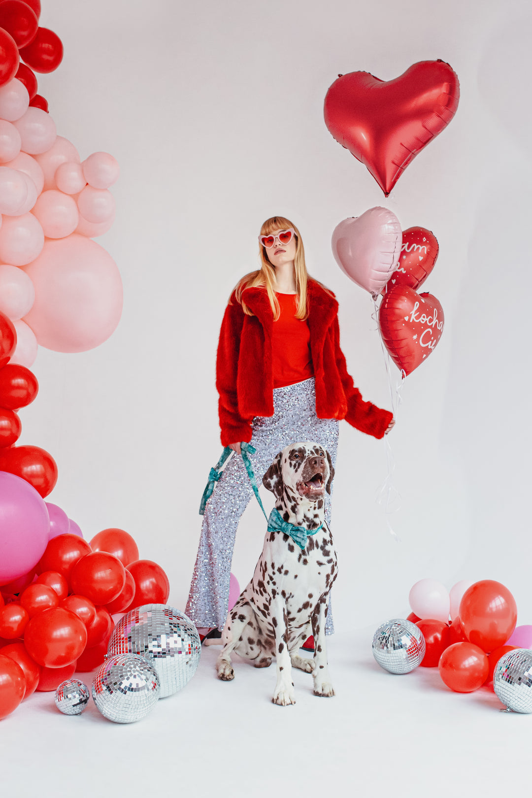 Globo Foil "Corazón rosa" 45 cm