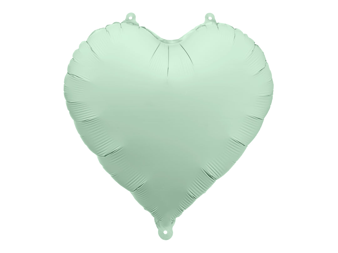 Globo foil Corazón Menta Mate 45cm