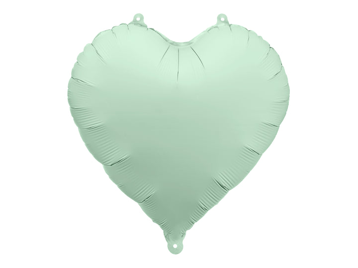 Globo foil Corazón Menta Mate 45cm