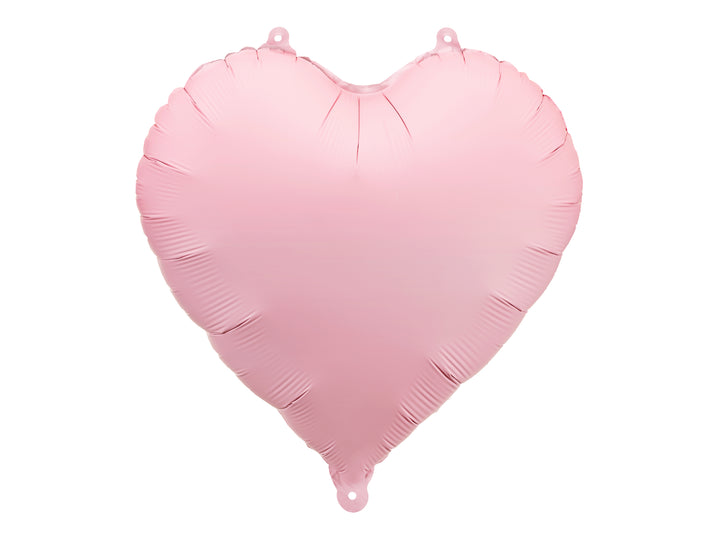 Globo foil Corazon Rosa pastel mate 45cm