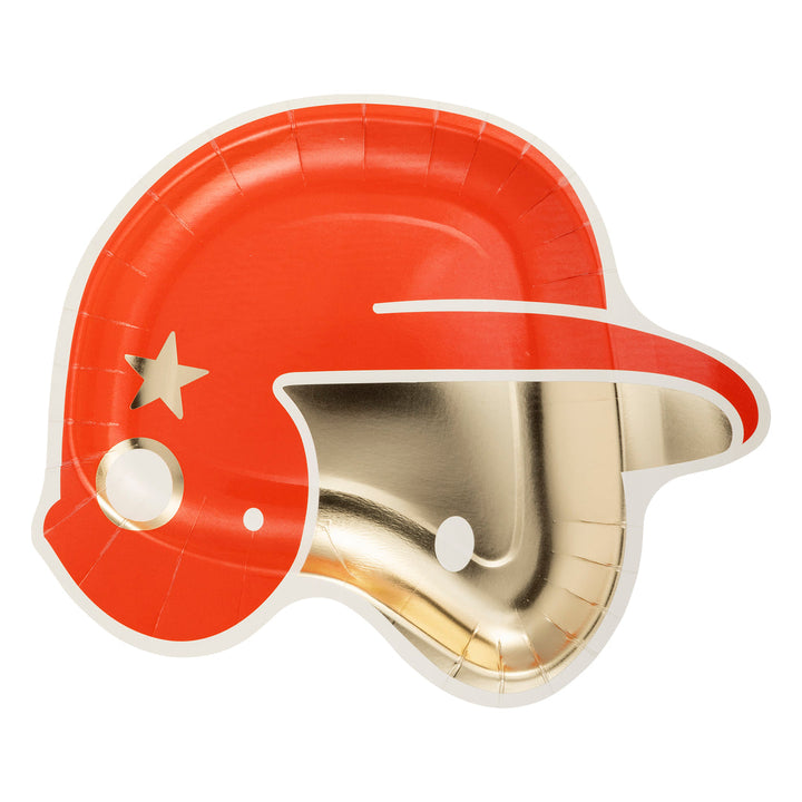 Platos "Casco Baseball" 8 Uds