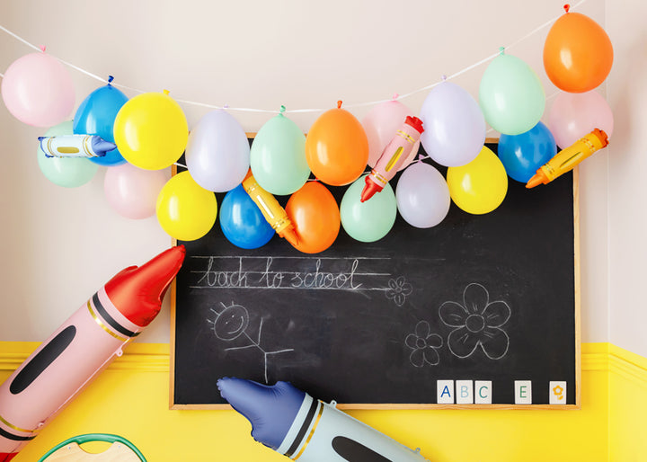 Globo Foil "Crayones Mix" 3 Pz